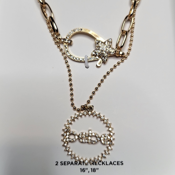 BEBE Gold Necklace Set NWT - Picture 4 of 4